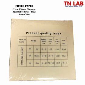 Filtre kağıdı.Kalitatif.125 mm.Beyaz bant-Yavaş süzme-12.5 cm
